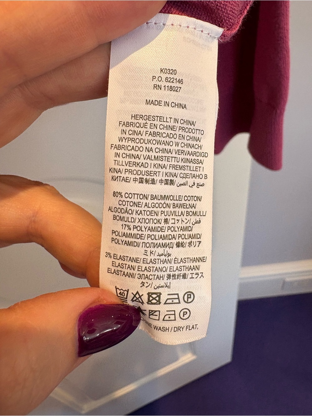 Boden Raspberry Pink Crewneck Button-Front Cardigan - Picture 5 of 6